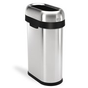 Simplehuman 132 gal Open Can, Brushed, Stainless Steel CW1467